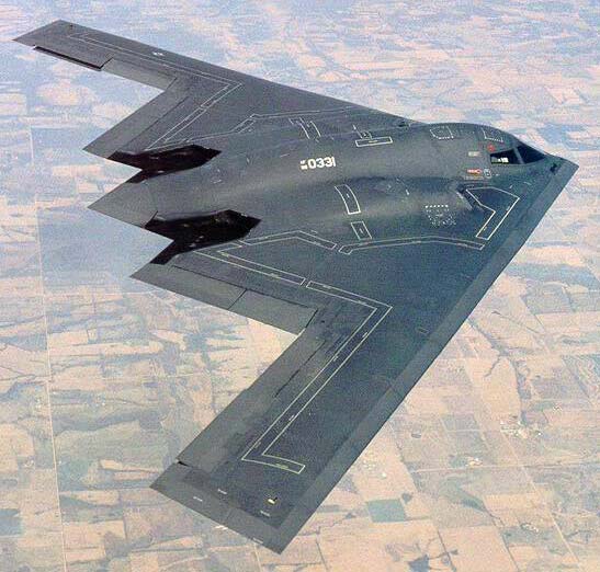 B-2 vu d'en haut