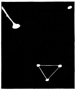Dessin triangle+traînée+lumière