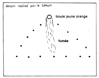 Premier croquis de l'observation à Mansac