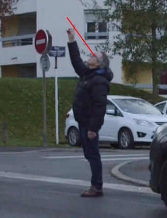 Passage au zénith affirmé, en fait 55°