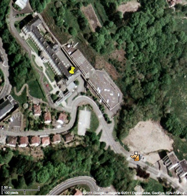 Carte du lieu d'observation