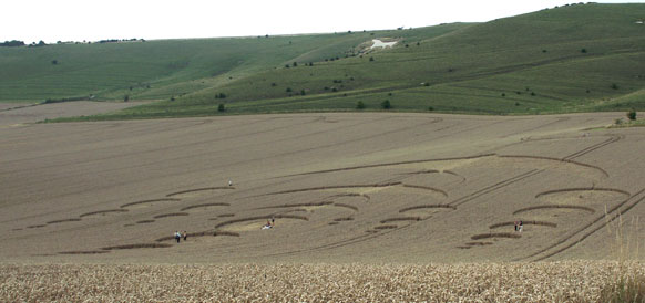 Milk Hill de loin
