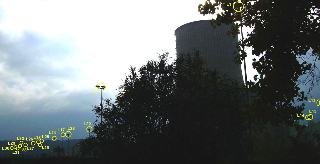 Photo 5 avec les lampadaire L3 et d'autres lointains