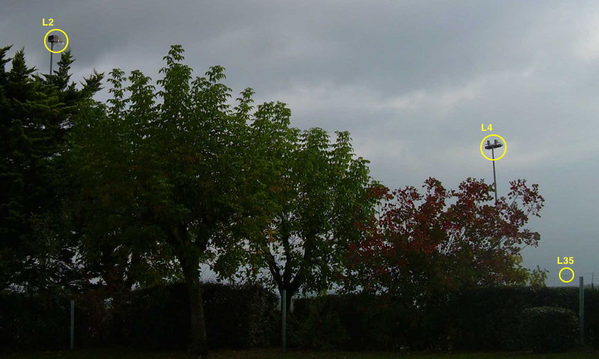 Photo 6 avec les lampadaires L2, L4 et L35