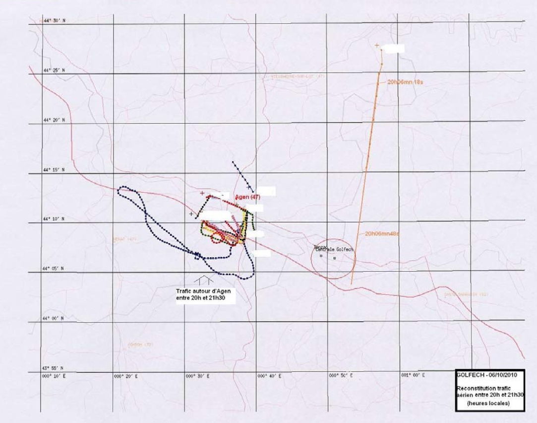 Reconstitution des trajectoires des avions