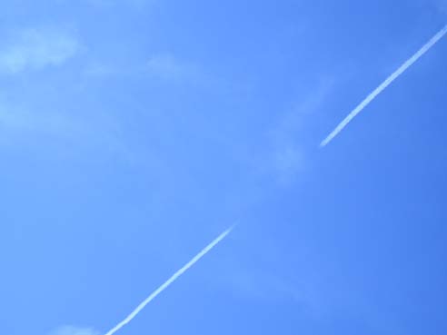 Traînée d'avion discontinue