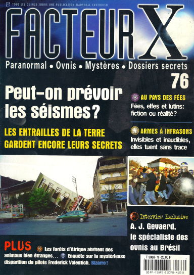 Couverture Facteur X n° 76