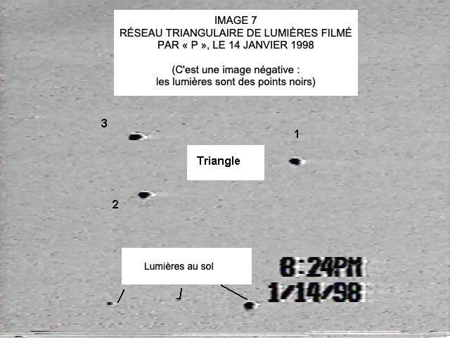 Triangle sur la vidéo de P