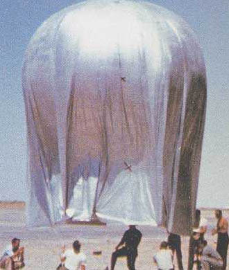 Ballon avec toile réfléchissante